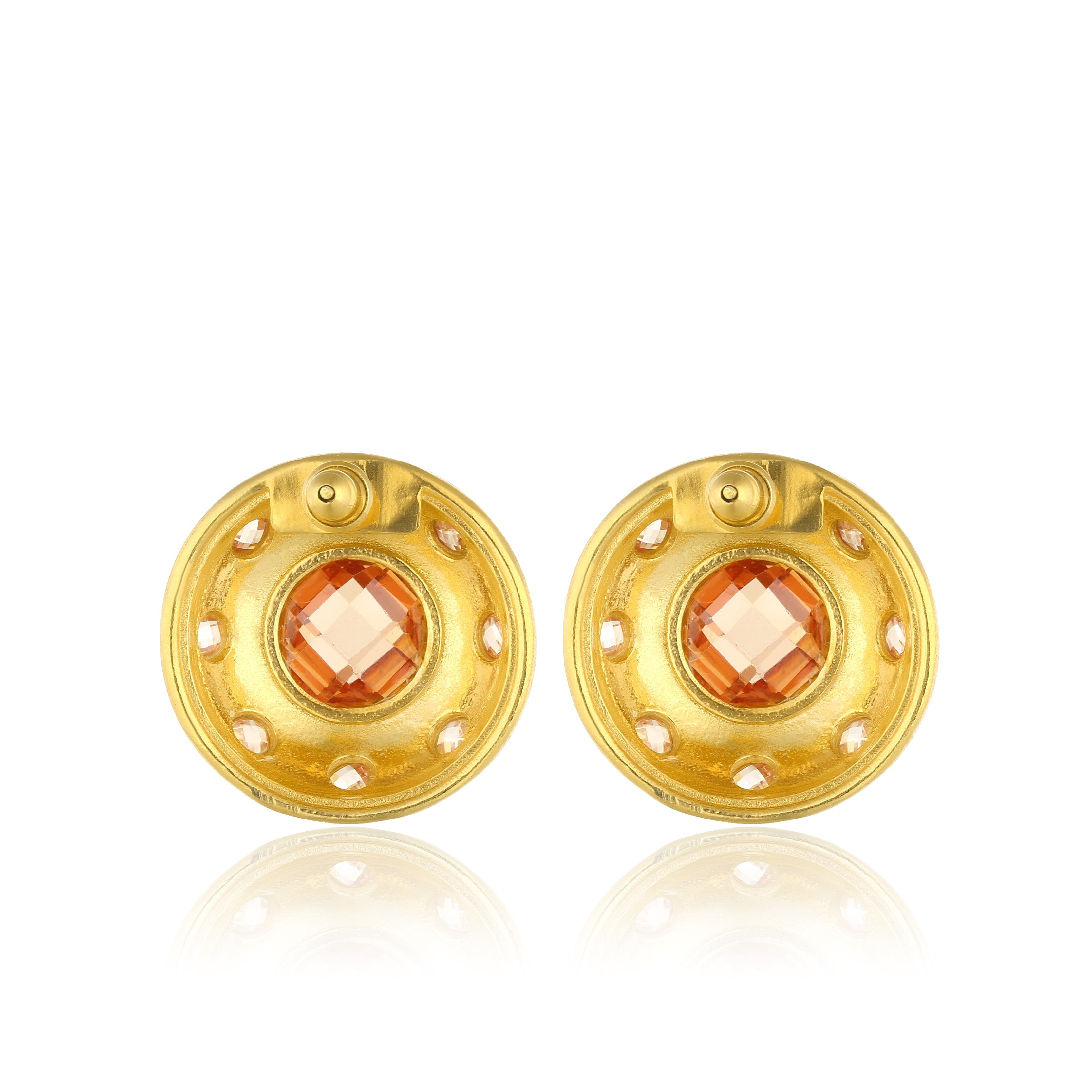 swarovski stone colorful crystal vintage earrings