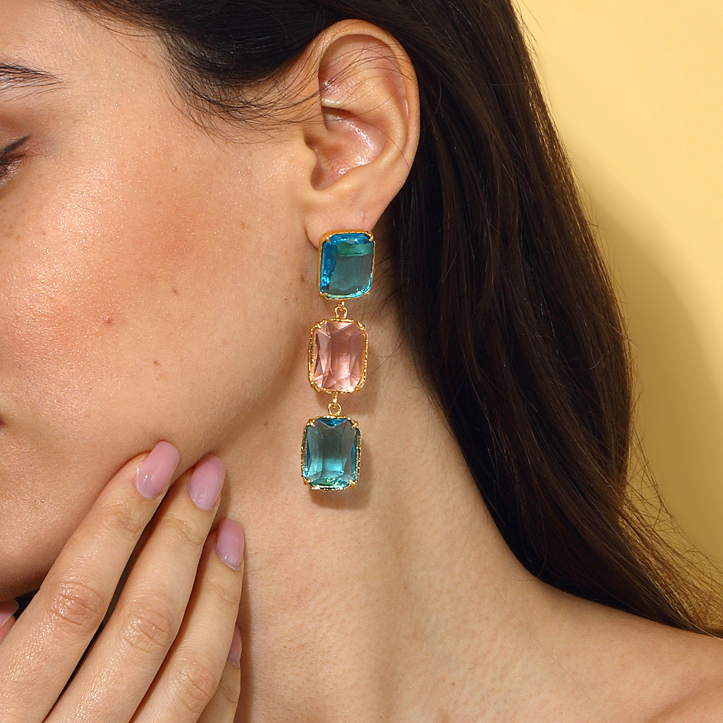 swarovski crystal drop earrings