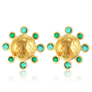 Neptune Earrings - Emerald Green