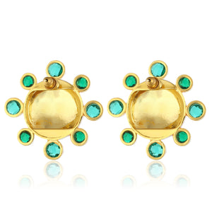 Neptune Earrings - Emerald Green