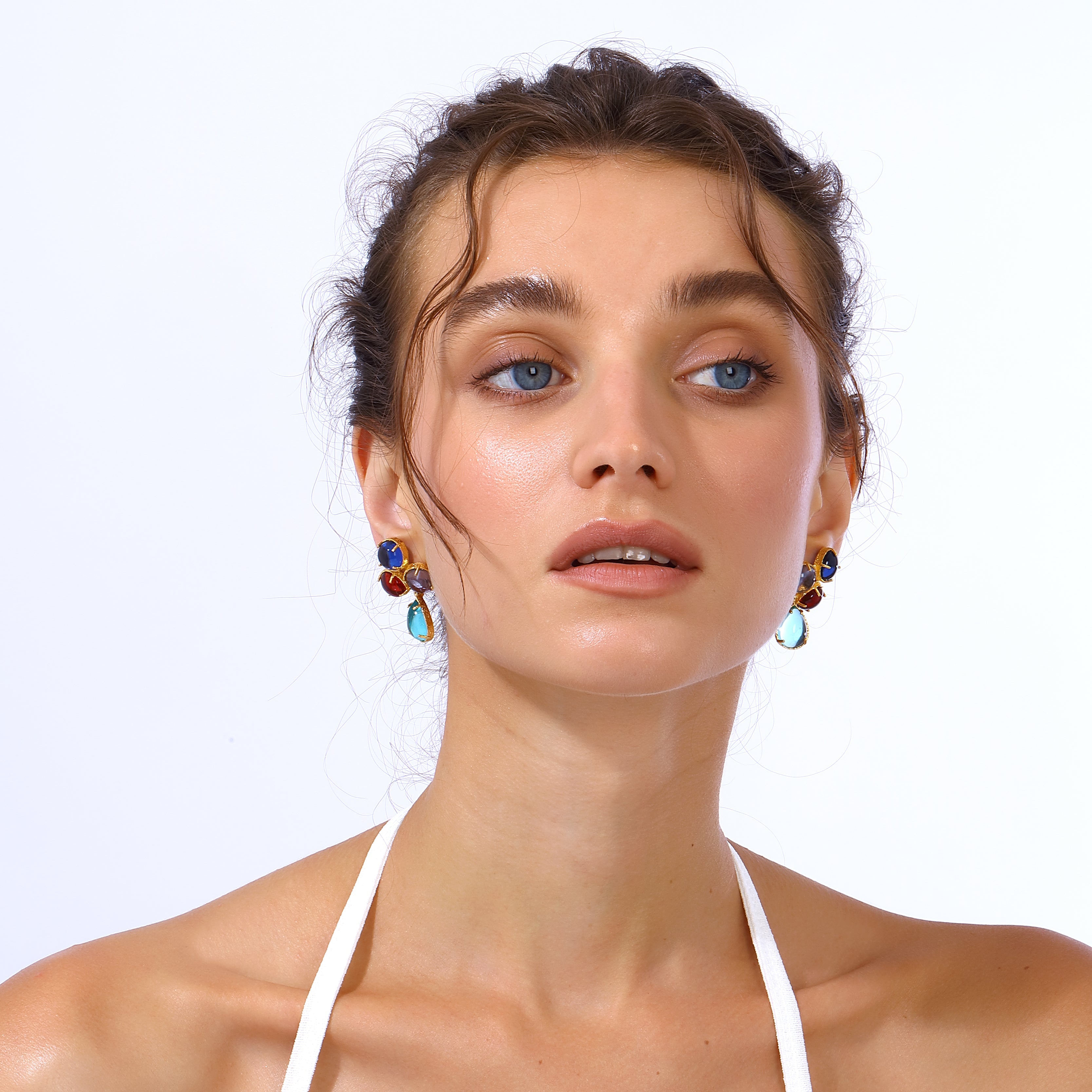 Aqua Earrings - Multicolor