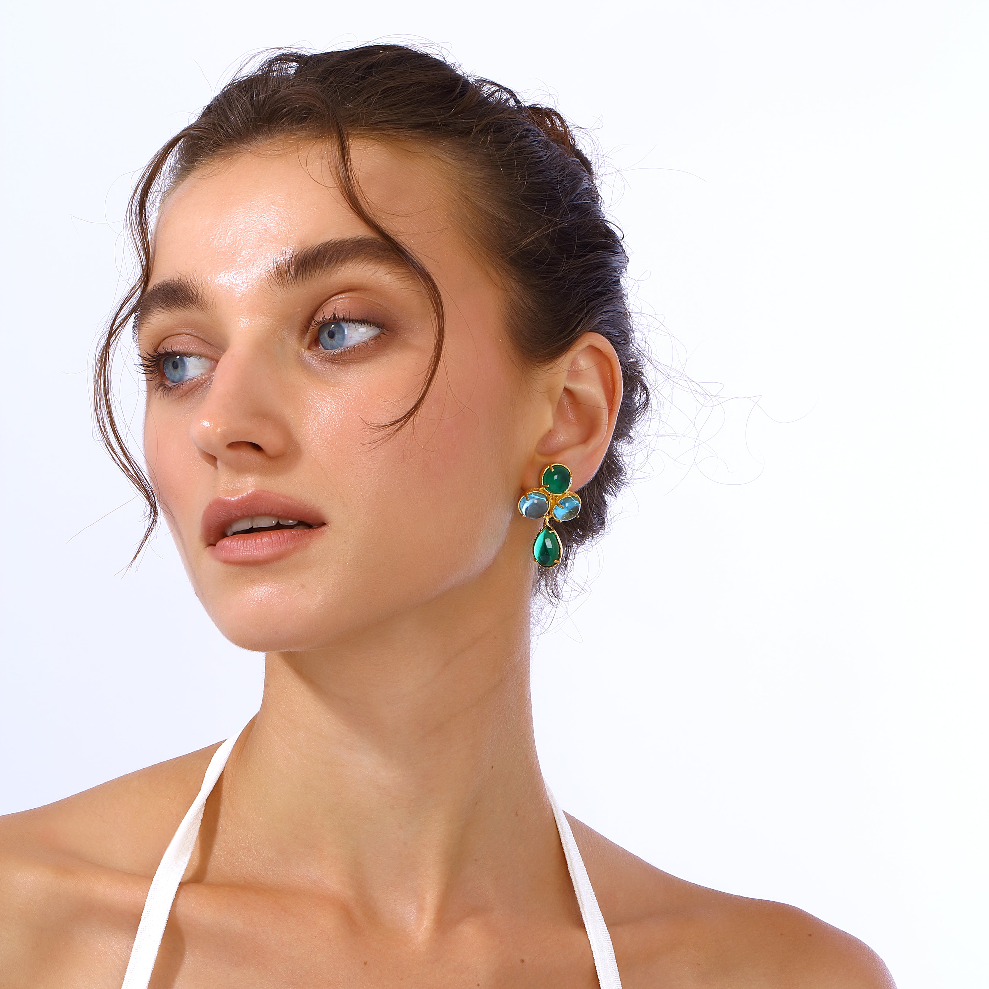 Aqua Earrings - Blue & Green