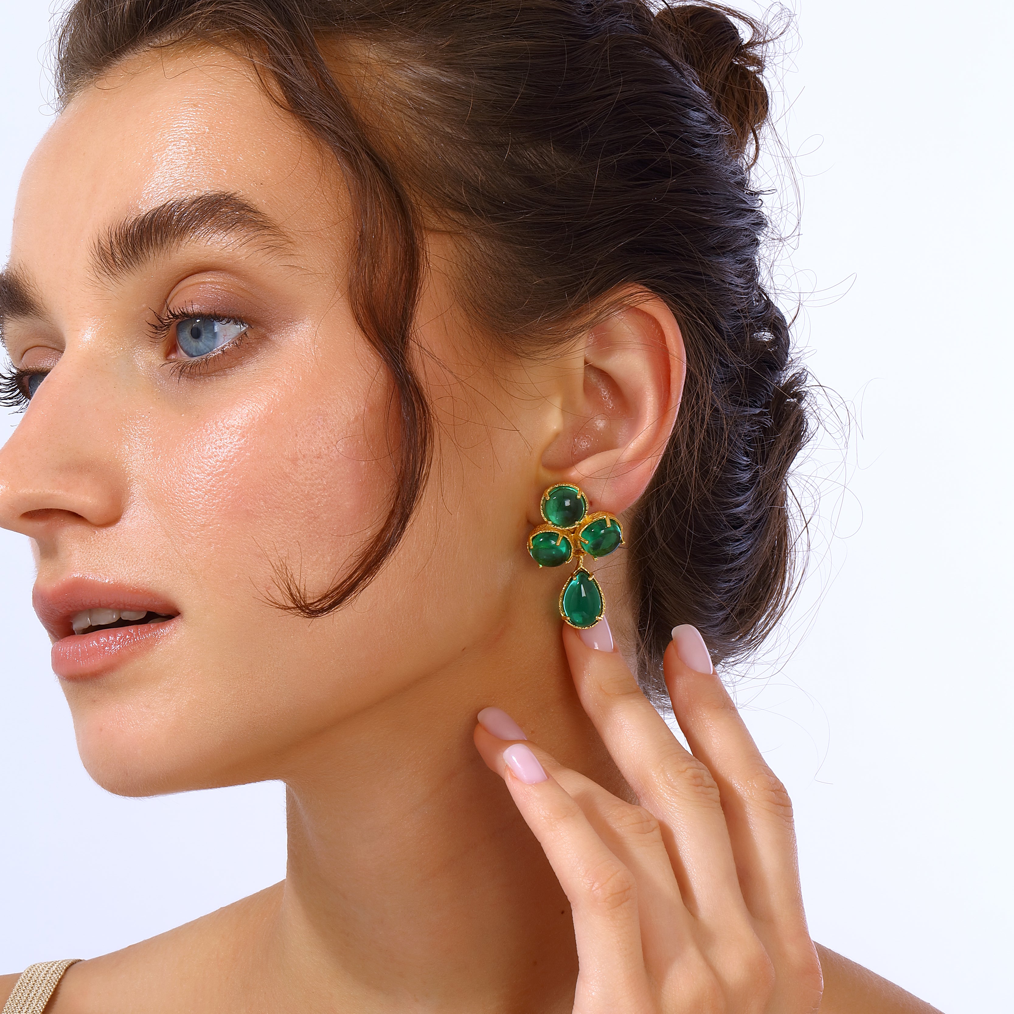 Aqua Earrings - Green