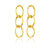 24K gold plated chain earrings