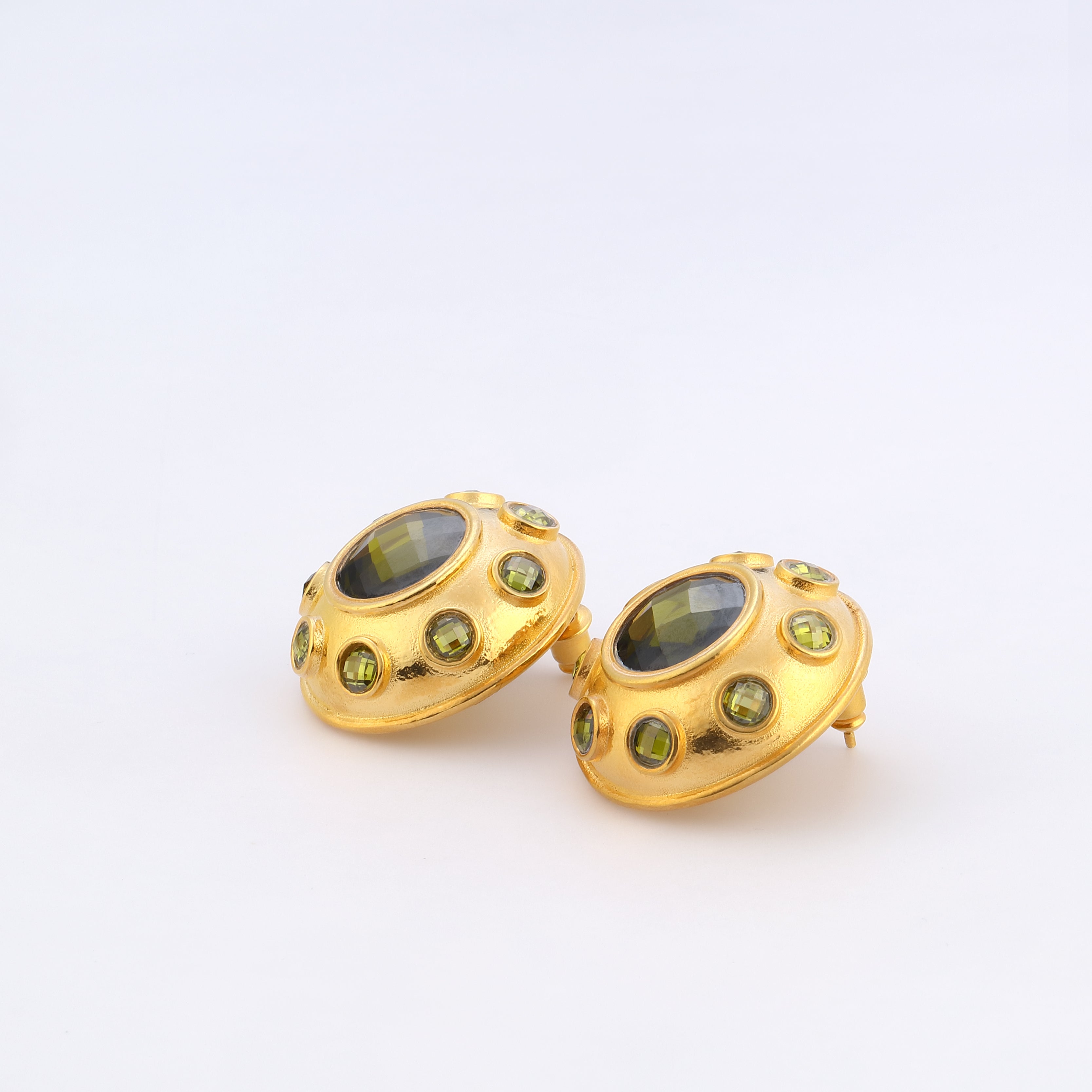 swarovski stone colorful crystal vintage earrings