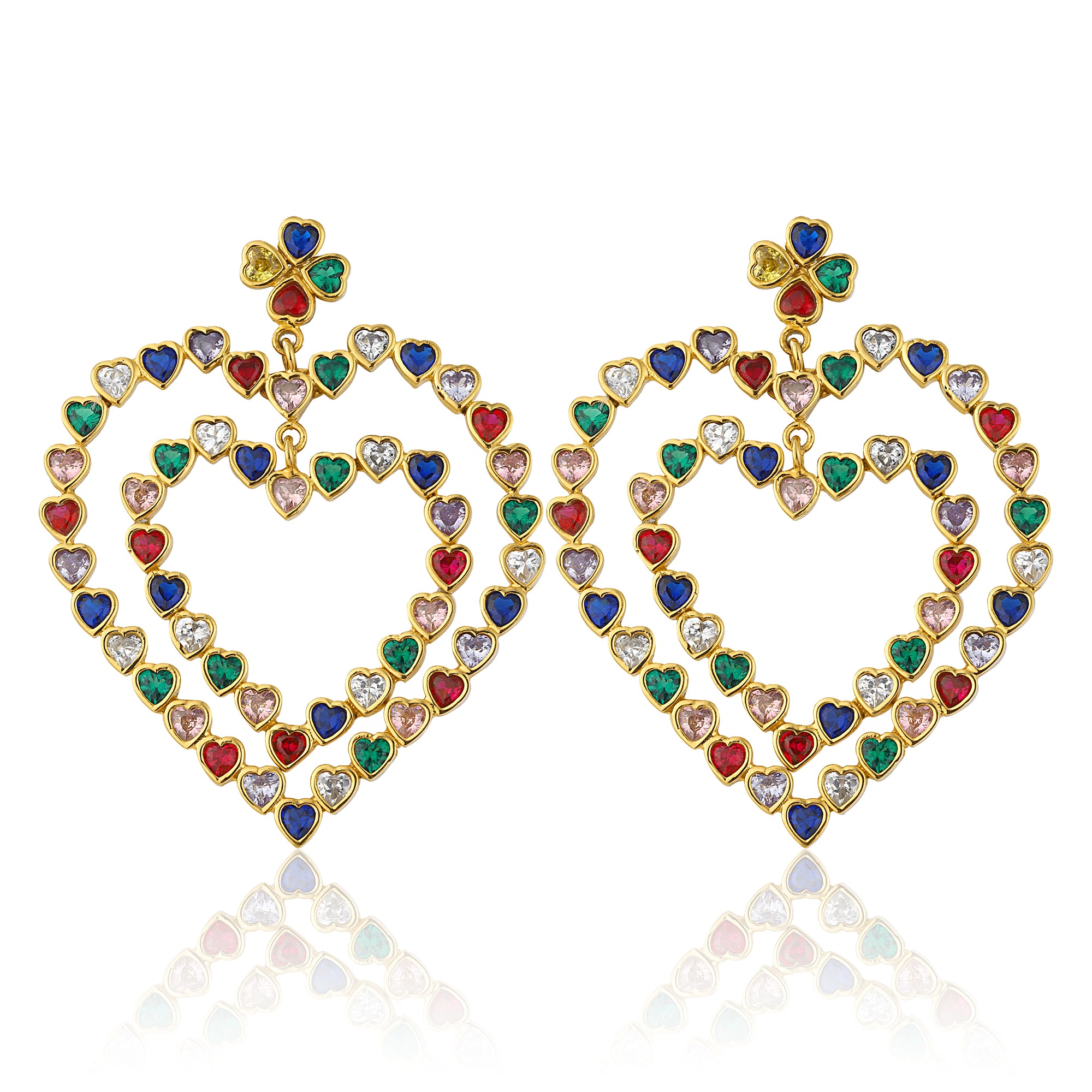 Follow Your Heart Earrings - Multicolor