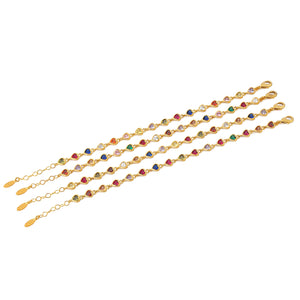 colorful swarovski tennis bracelet heart bracelets