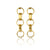 Octagon Chain Drop Earrings