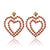 Follow Your Heart Earrings - Vibrant Pink