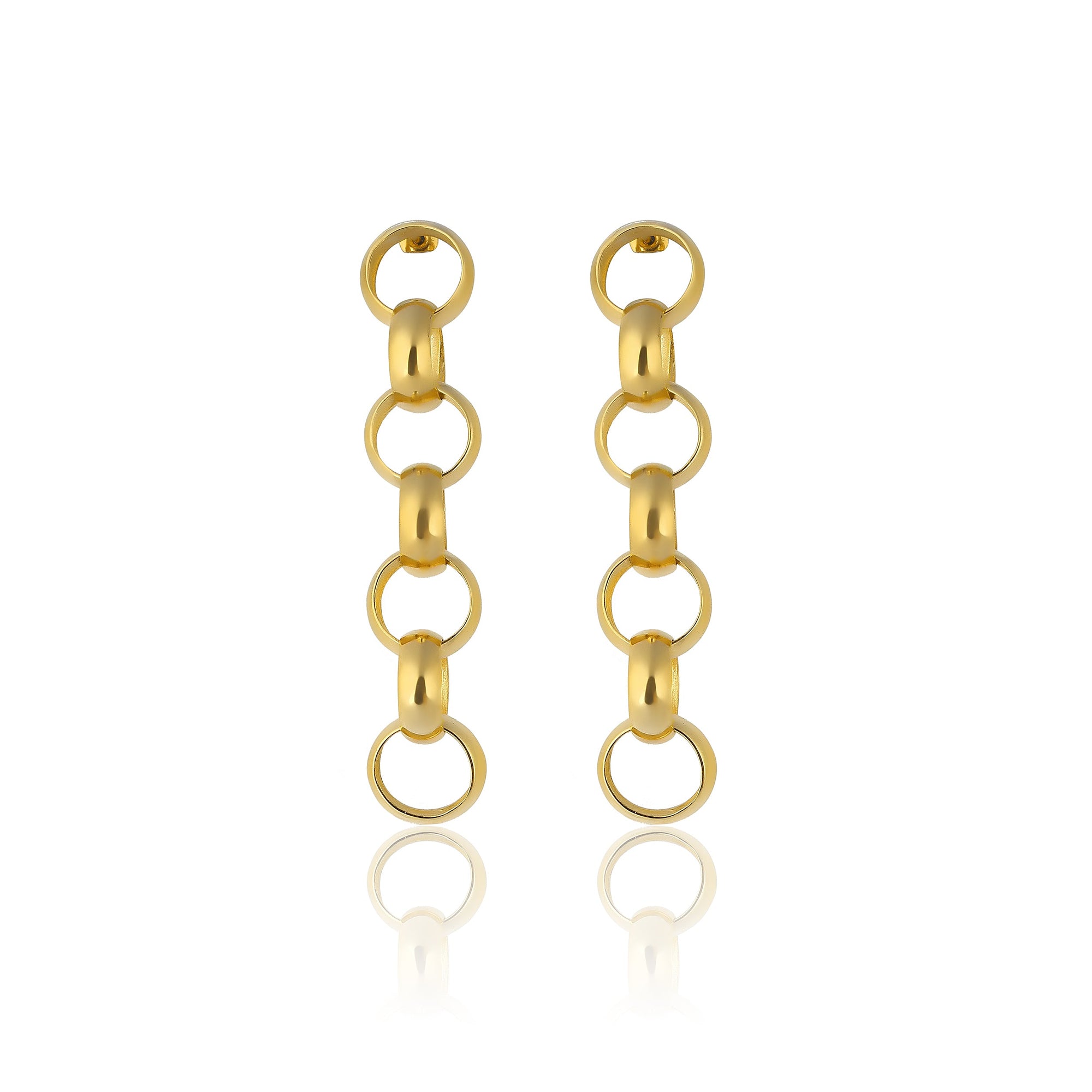 Gaia Chain Drop Earrings - Small Chains