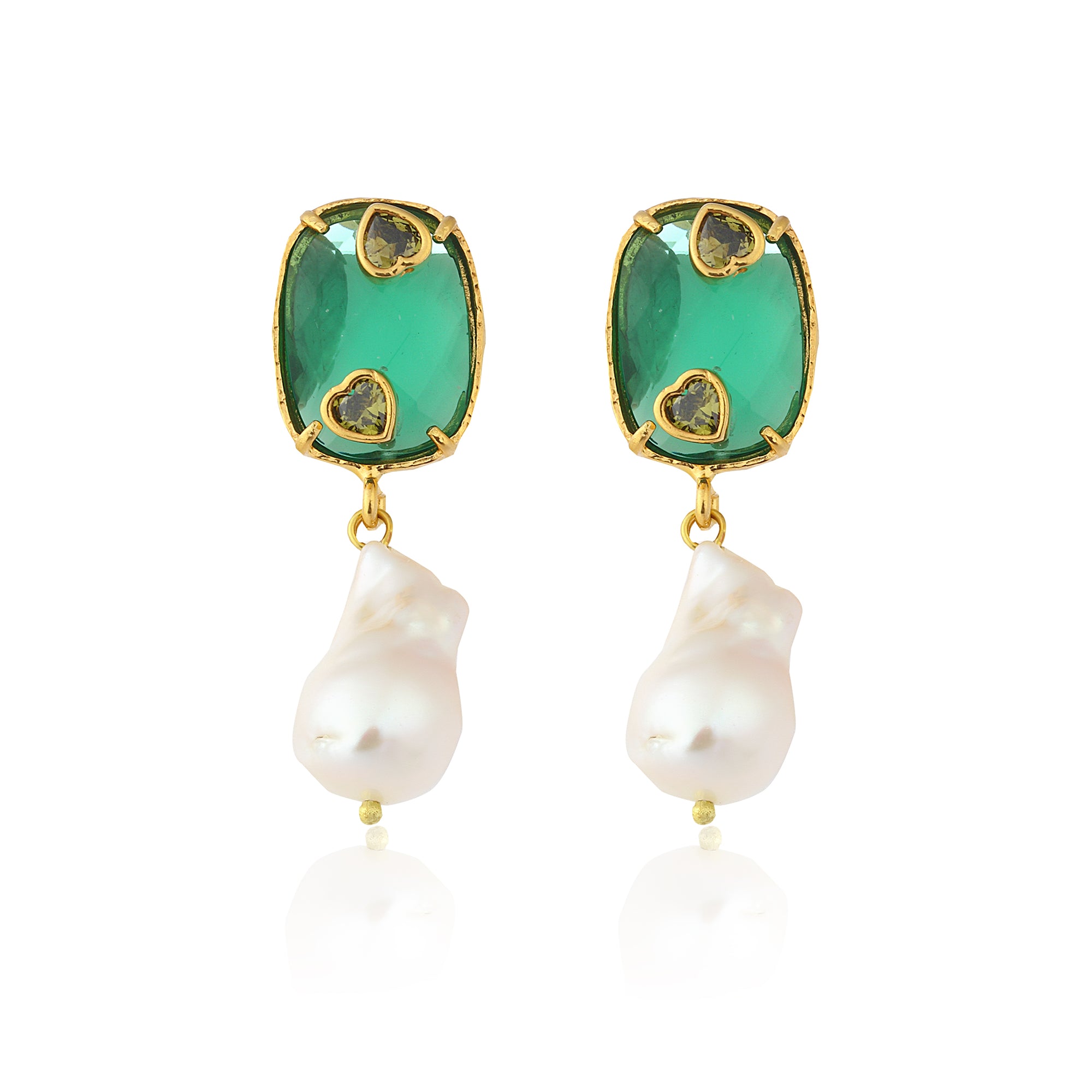 Antheia Earrings - Green