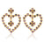 Mighty Heart Earrings - Violet